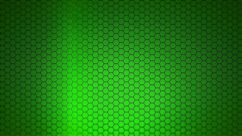 Green Hexagonal Pattern — Neutral