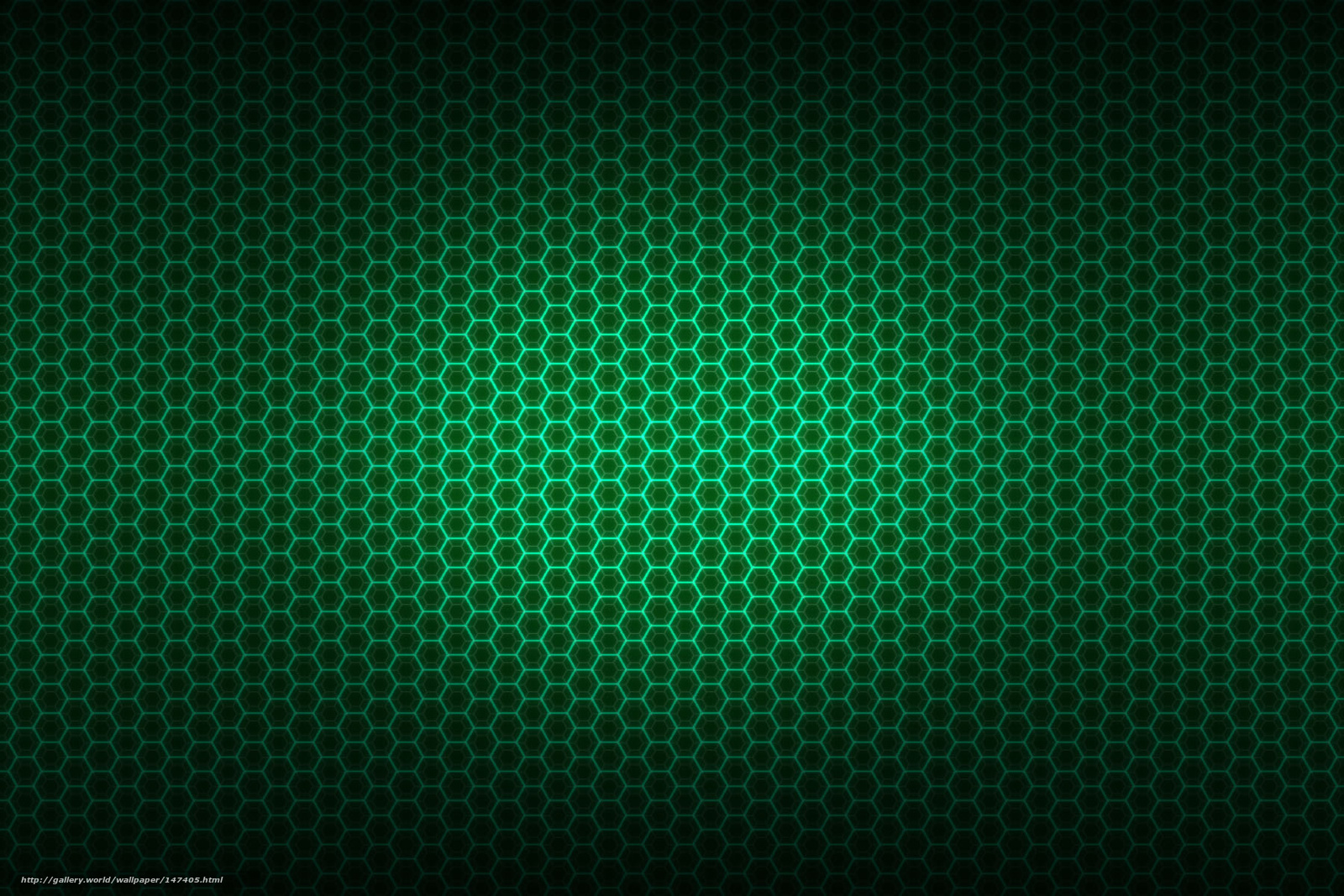 green hexagonal pattern