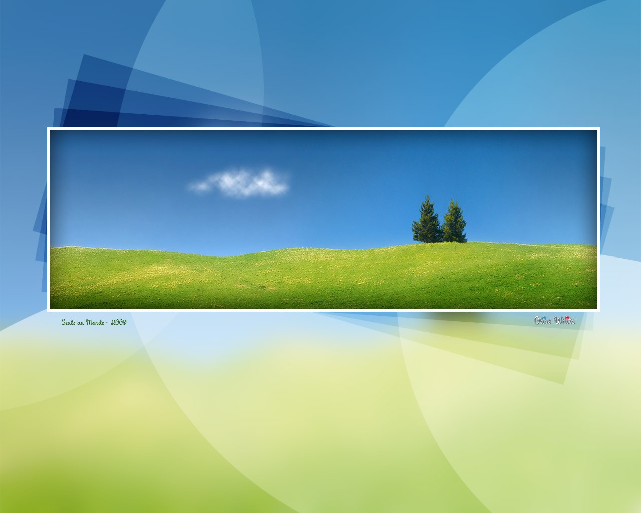 Green Hill with Trees