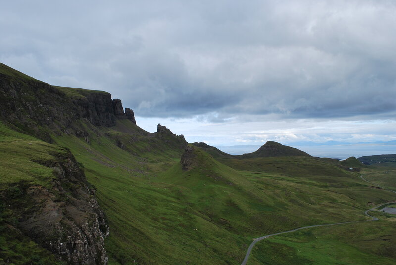 Green Hills and Cliffs — Dramatic, Afternoon