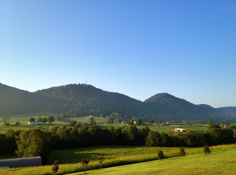 Green Hills and Fields — Serene, Morning