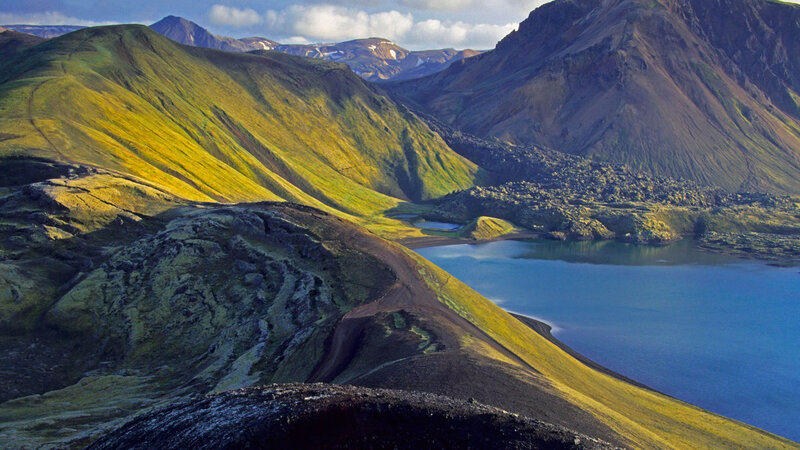 Green Hills and Lake — Serene
