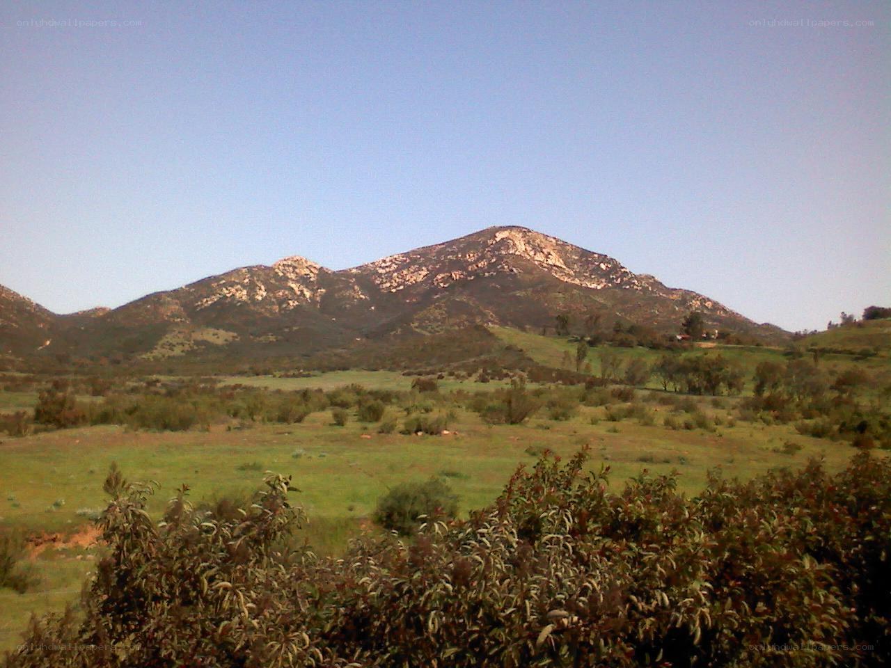 Green hills and mountains