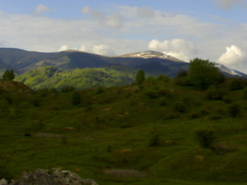 green hills and mountains