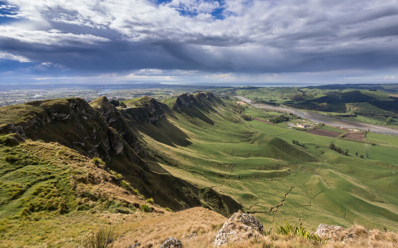 Green Hills and River Valley — Dramatic