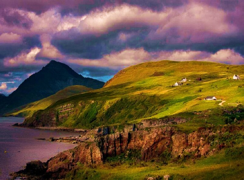 Green Hills by the Sea — Dramatic
