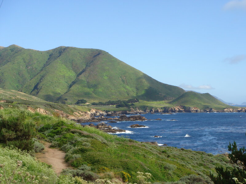 Green Hills Coastal Landscape