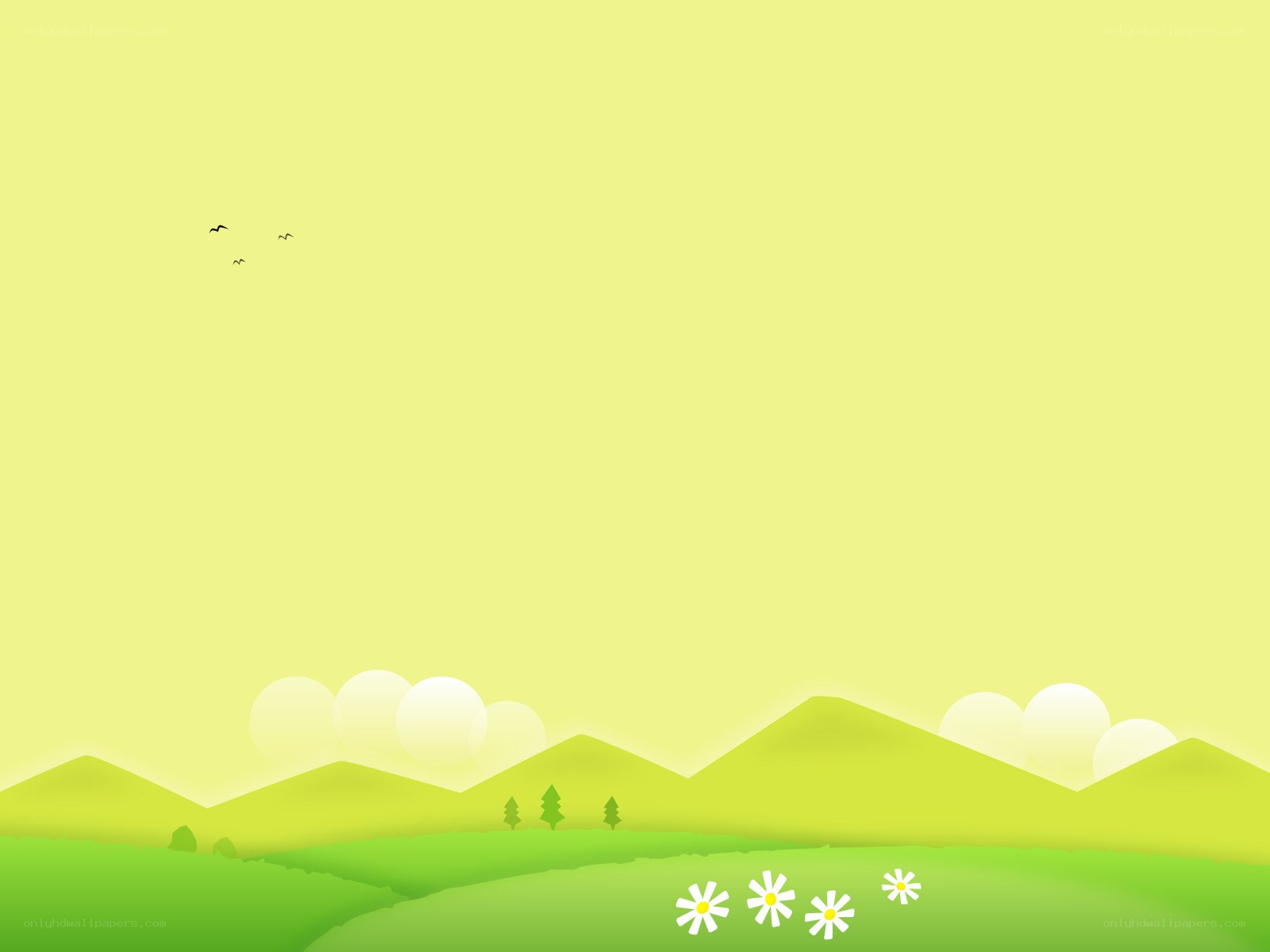 green hills landscape