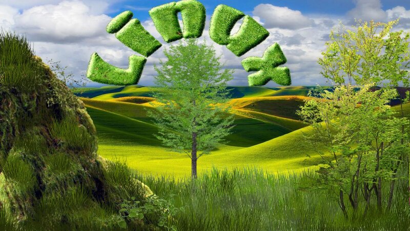 Green Hills Landscape — Serene, Afternoon, Digital Art