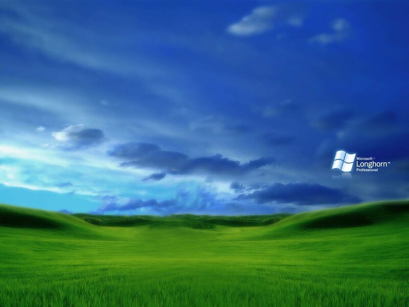 Green Hills under Blue Sky — Grass