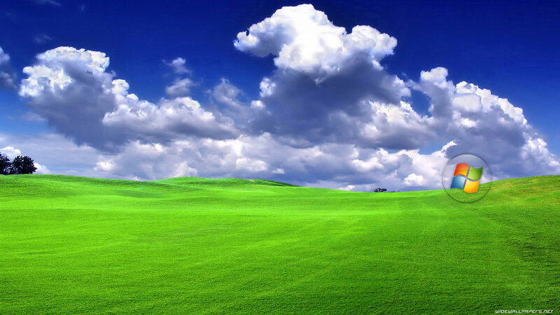 Green Hills under Clouds — Serene, Afternoon, Photograph, Trees, Logo