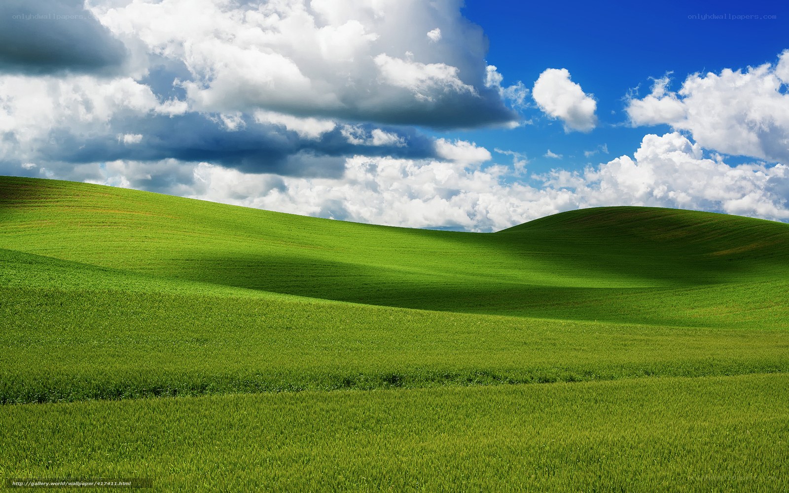 Green Hills Under Cloudy Sky