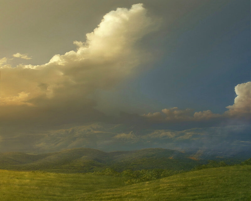 Green Hills under Cloudy Sky — Dramatic, Afternoon, Photograph, Clouds, Mountains