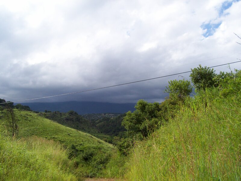 Green Hills under Cloudy Sky — Overcast, Afternoon