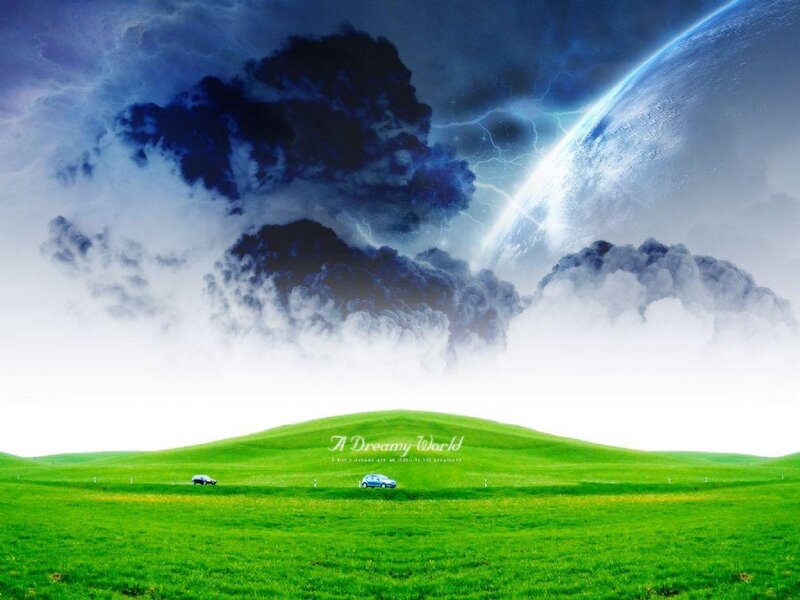 Green Hills with Cars