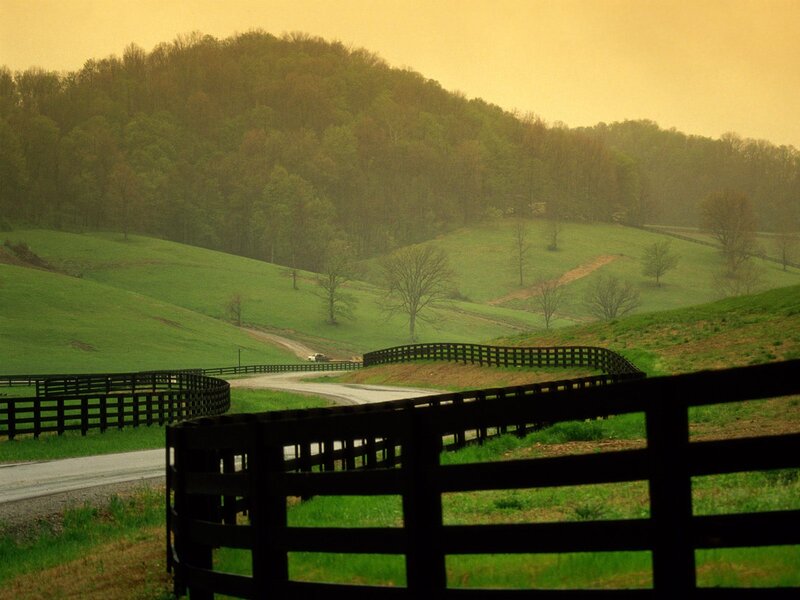 Green Hills with Fence