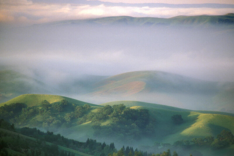 Green Hills with Fog — Serene