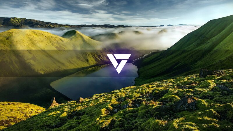 Green Hills with Lake — Serene, Morning