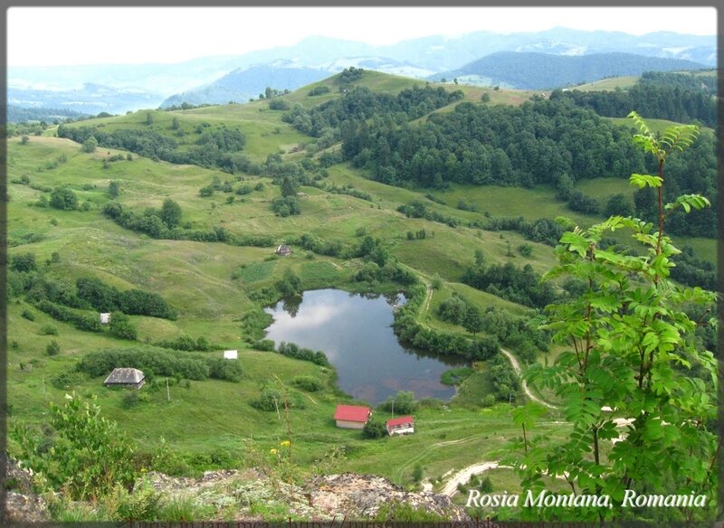 Green Hills with Lake