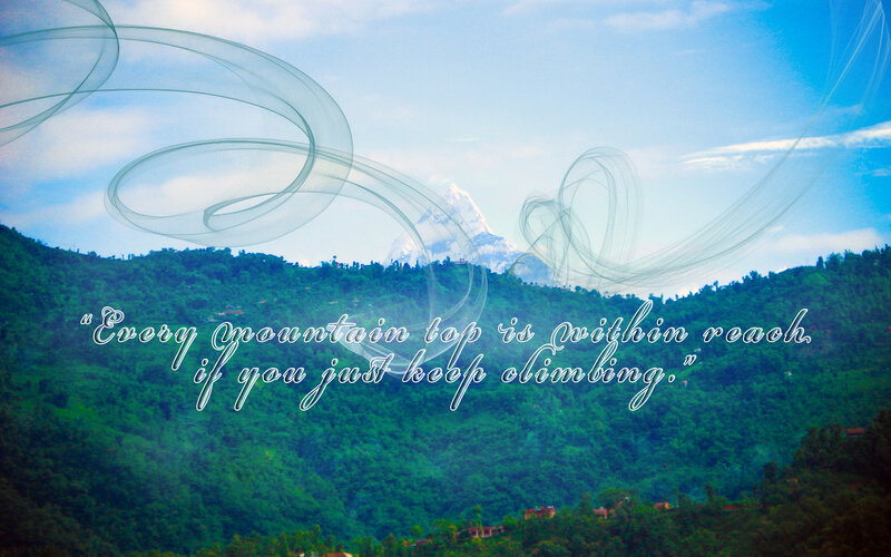 Green Hills with Mountain