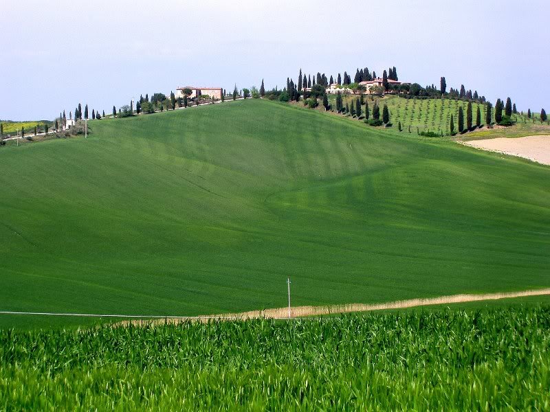 Green Hills with Villa — Serene