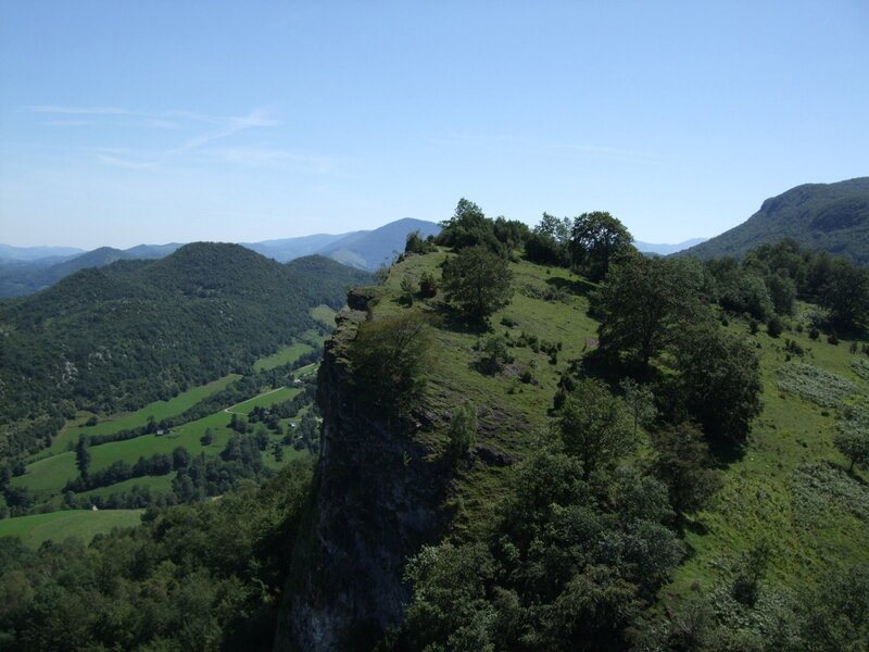 Green Hillside Cliff