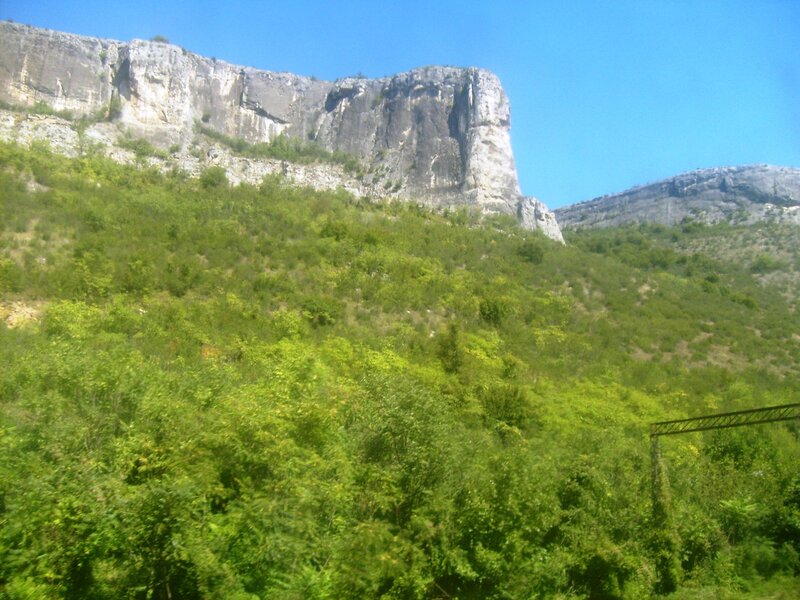 Green Hillside with Cliff