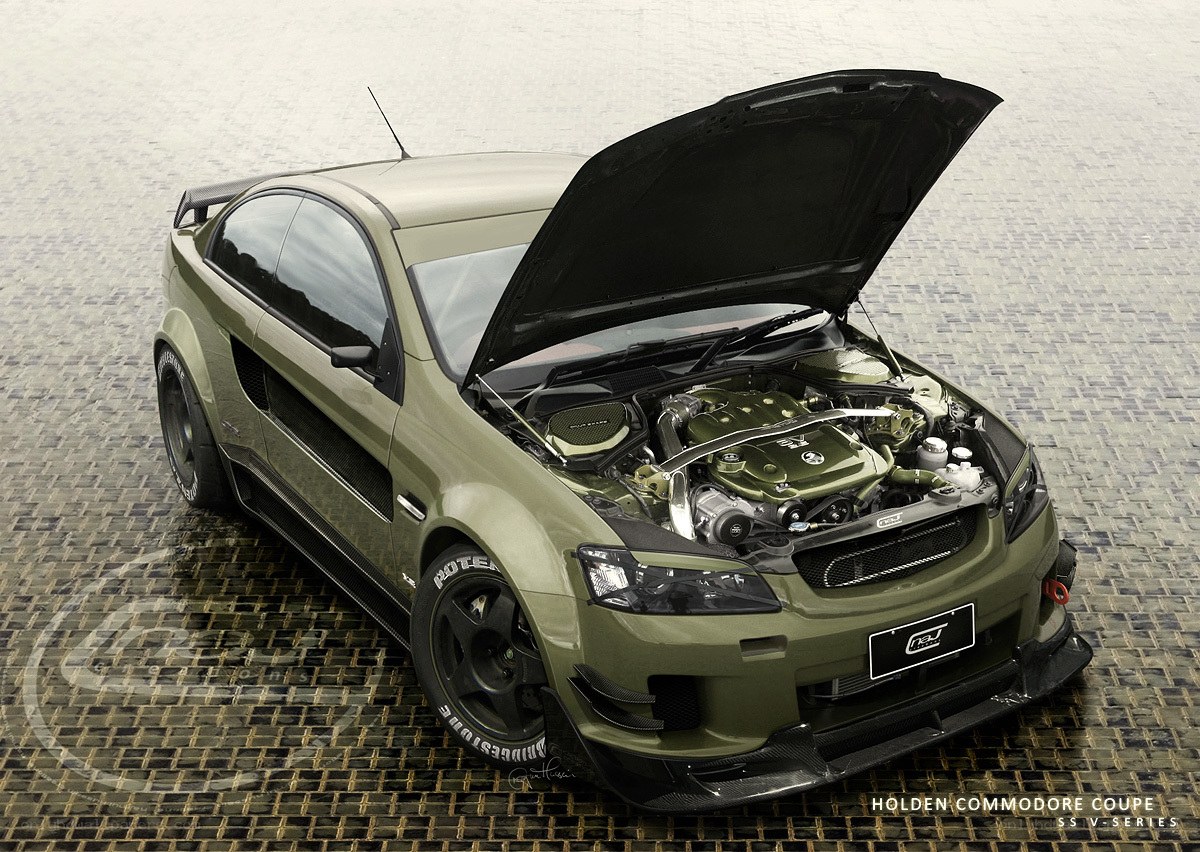 Green Holden Commodore V-Series