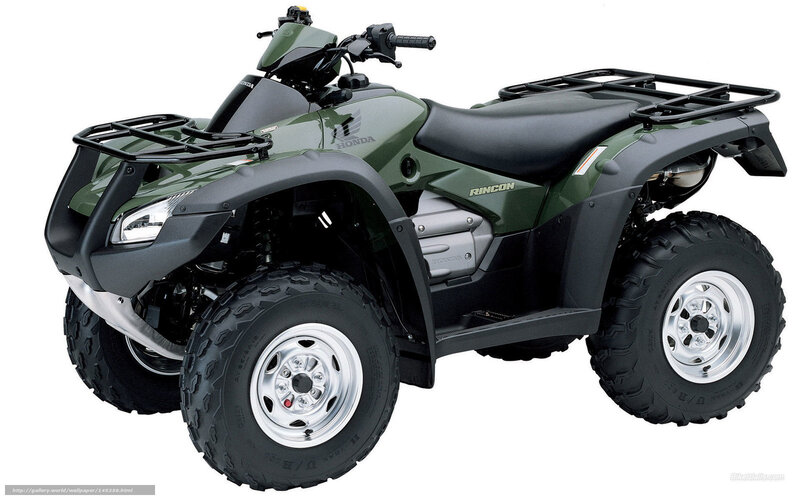 Green Honda ATV — Neutral