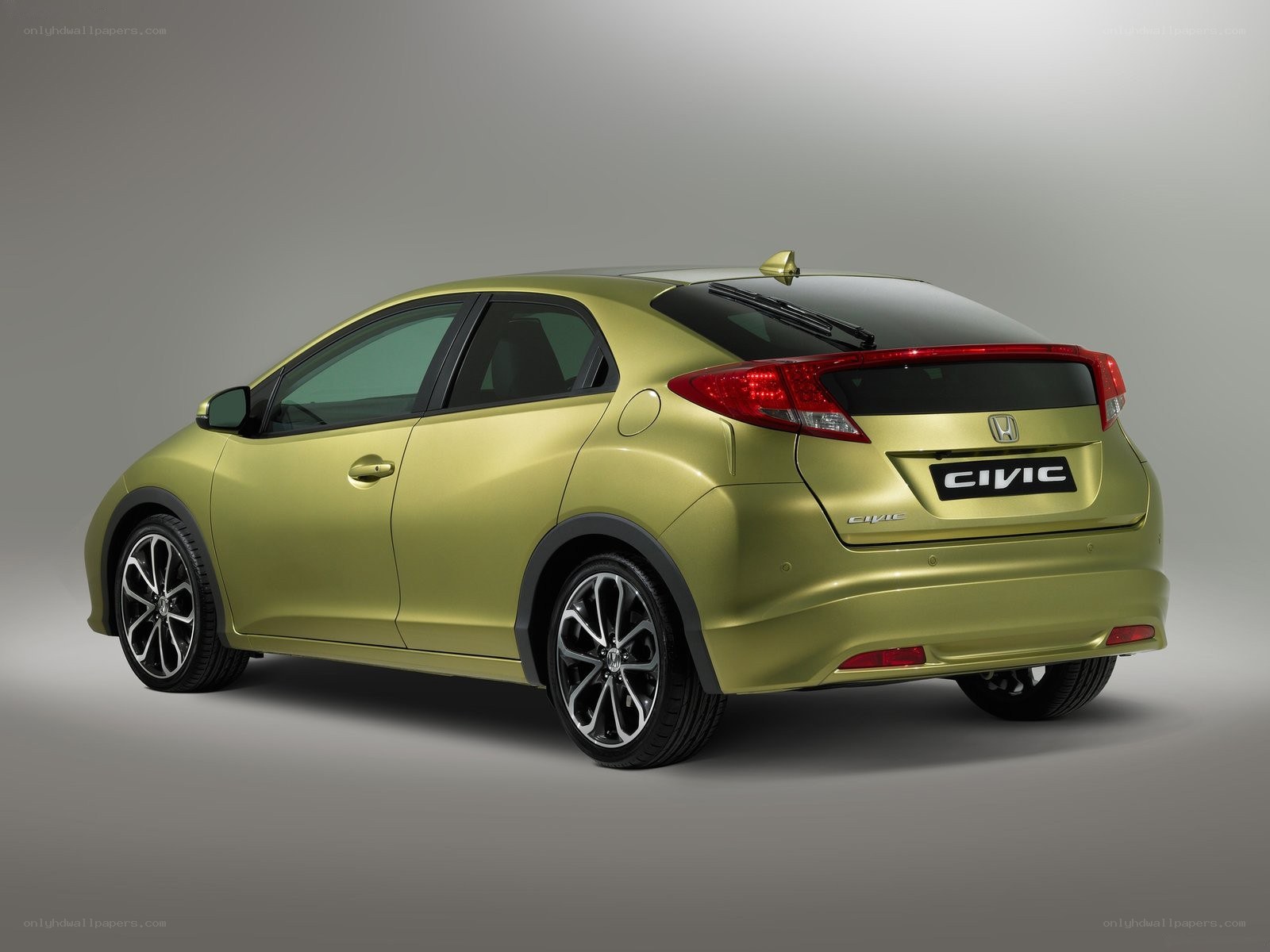 green honda civic hatchback