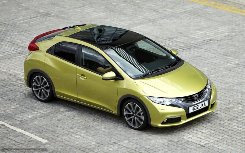 Green Honda Civic Hatchback