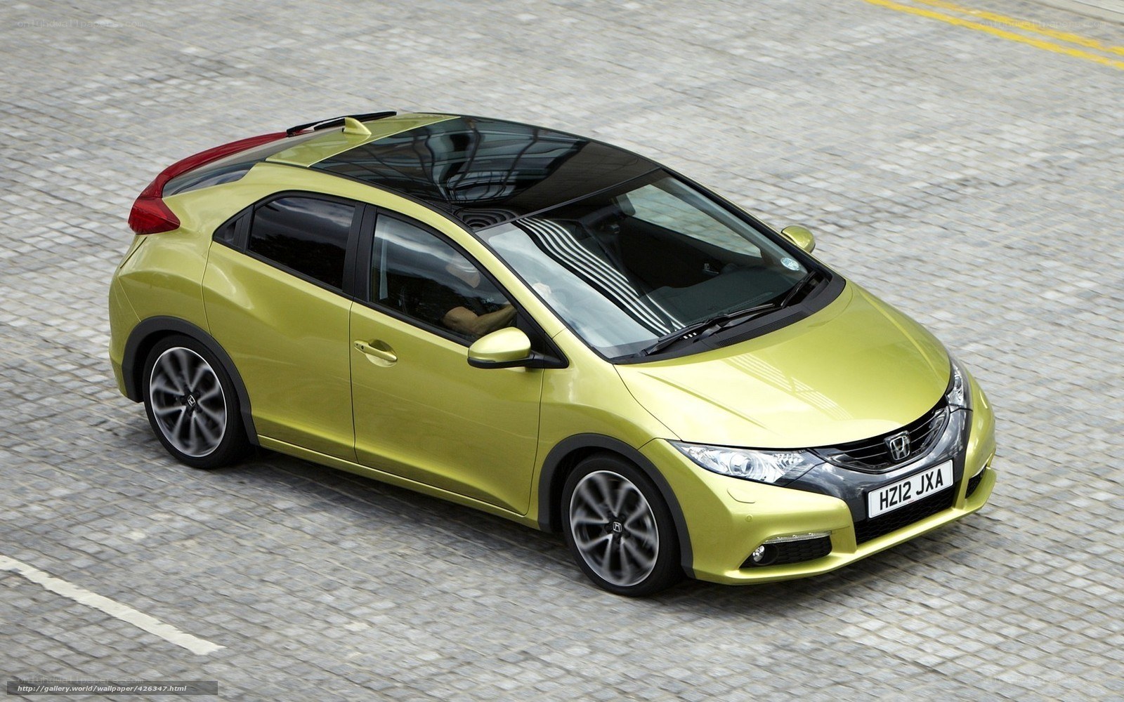 Green Honda Civic Hatchback