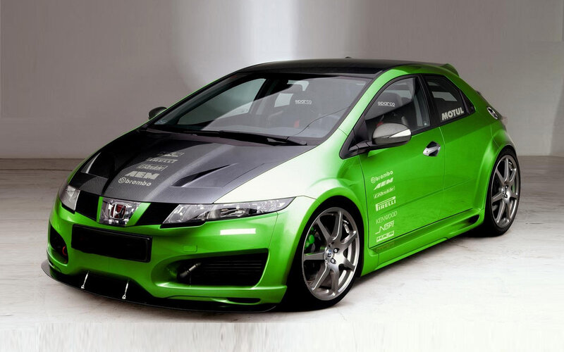 Green Honda Civic