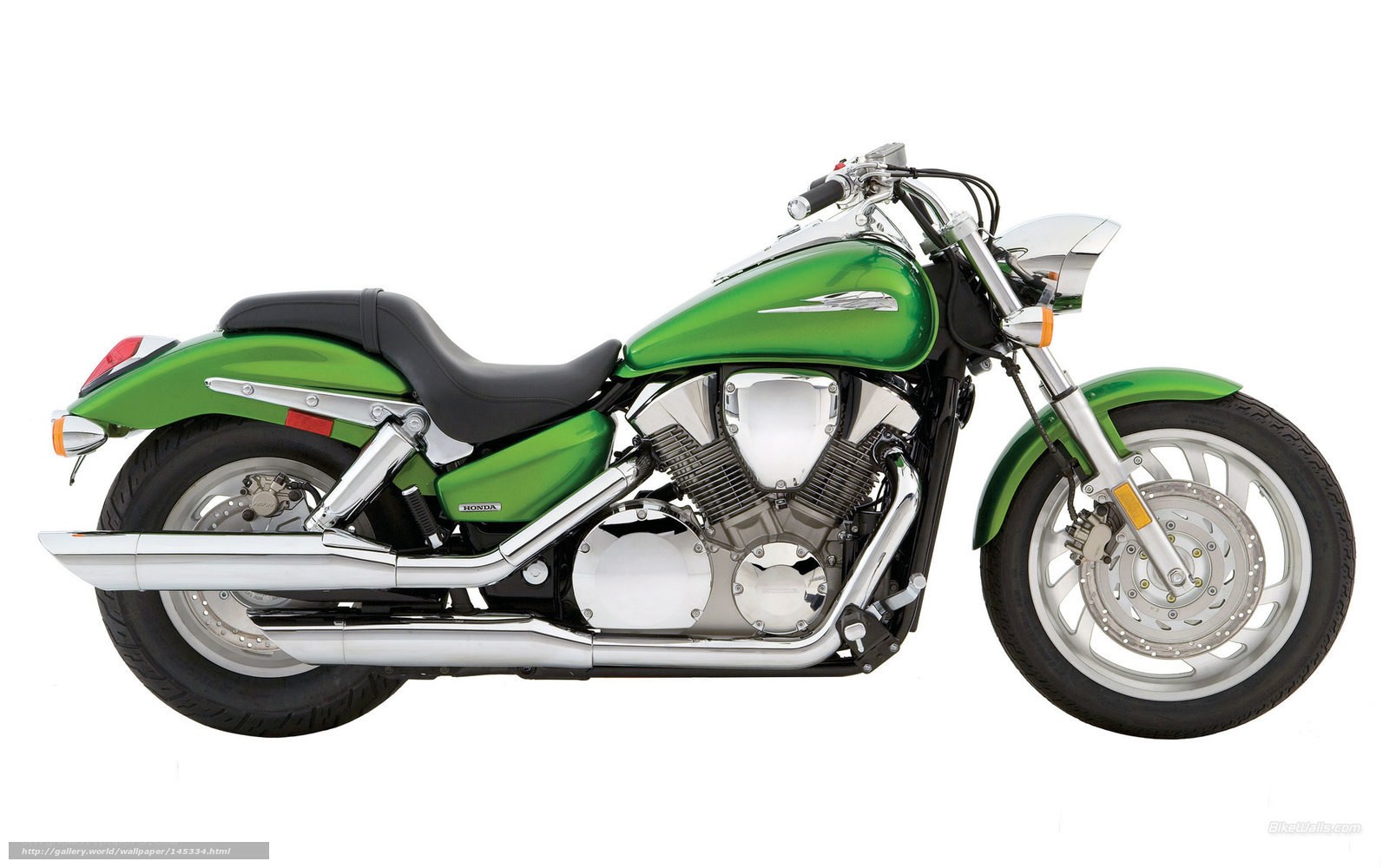 green honda cruiser motorcycle