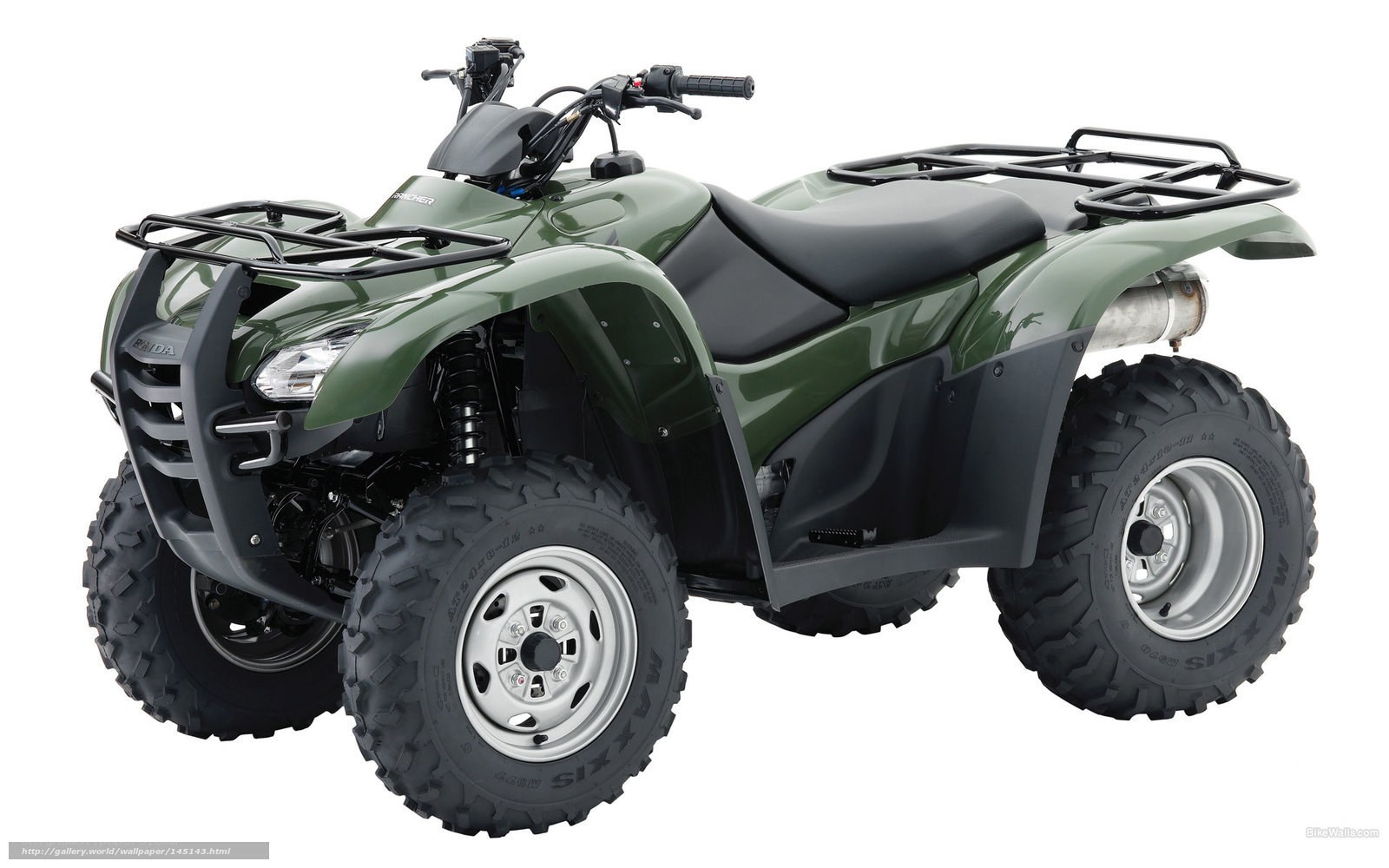 Green Honda four-wheeler ATV