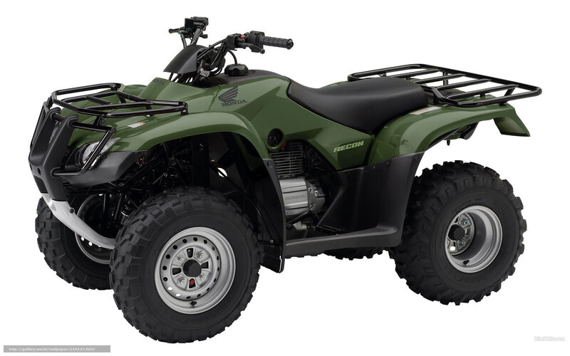 Green Honda Recon ATV — Neutral