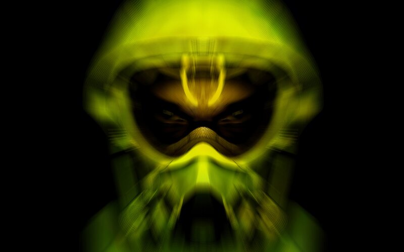 Green Hooded Figure