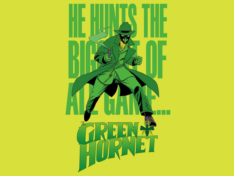 Green-hornet Character — Green, Dramatic, Comic