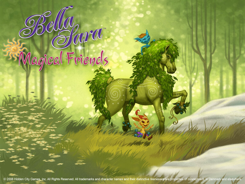 Green Horse with Gnomes