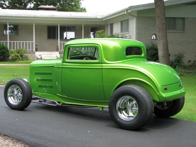 Green Hot Rod Car — Calm