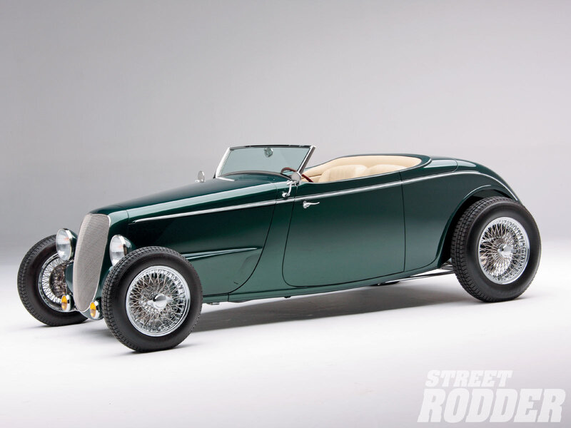 Green Hot Rod Car — Neutral, Photograph