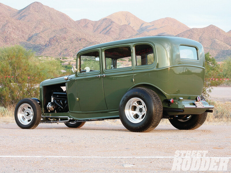 Green Hot Rod Car — Serene