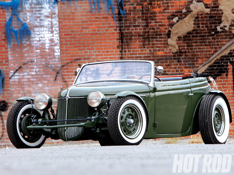 Green Hot Rod Car — Urban
