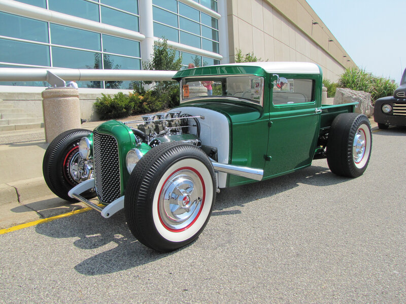 Green Hot Rod Truck — Bright