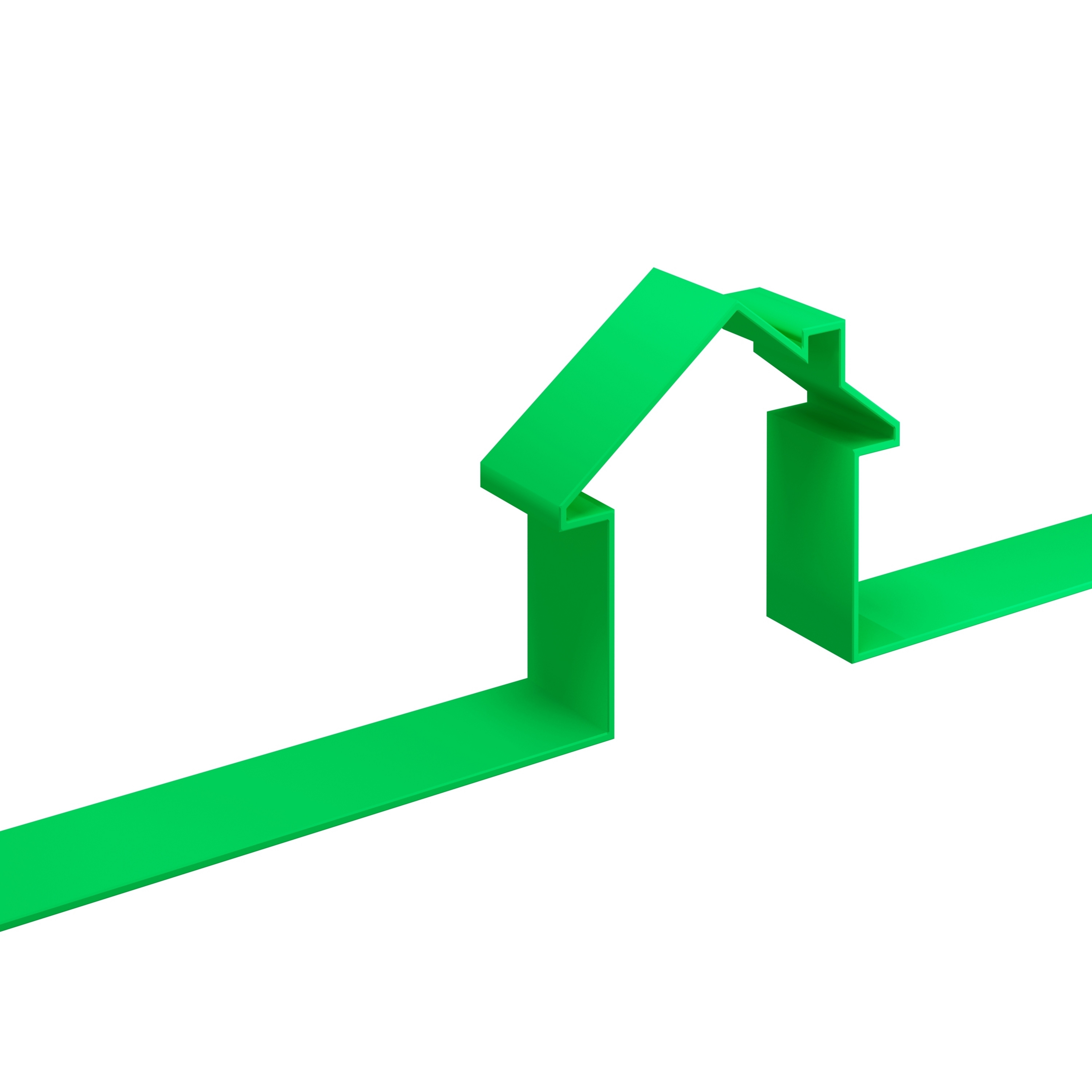 green house icon on white