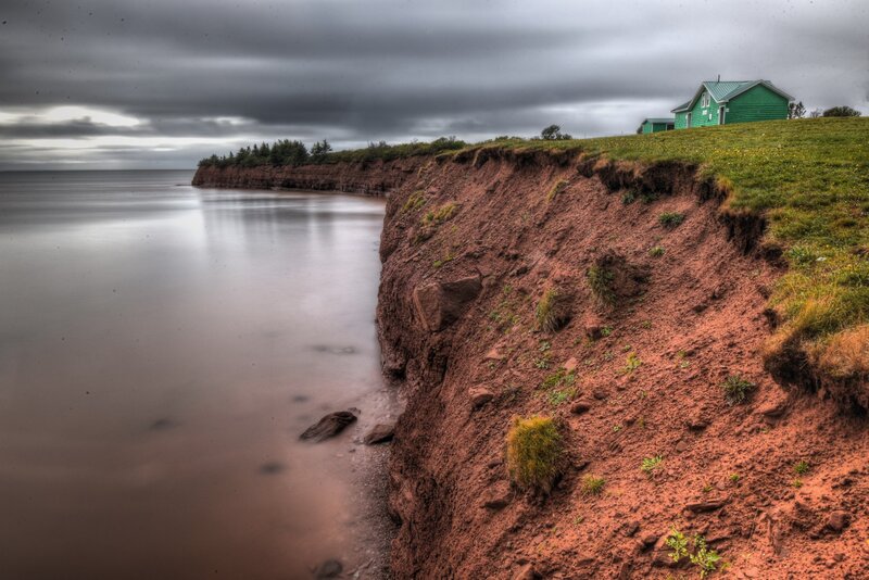 Green House on Cliff