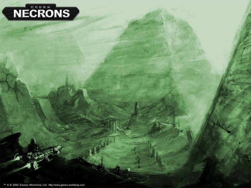 Green-hued Alien Landscape