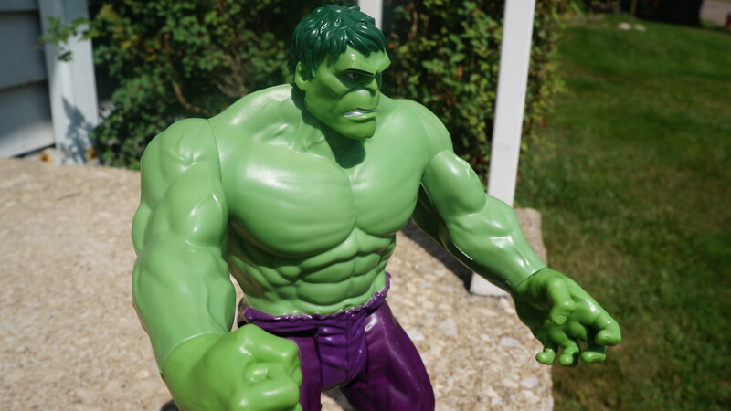 Green Hulk Action Figure — Outdoor