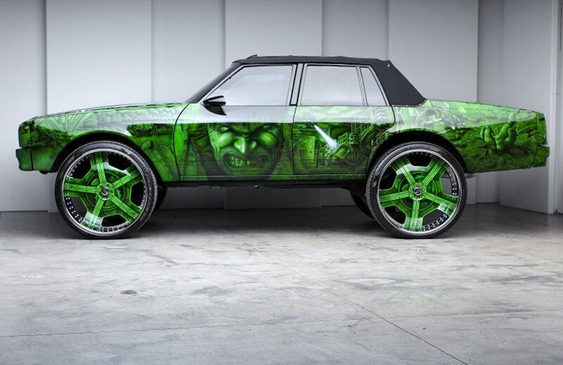 Green Hulk Car