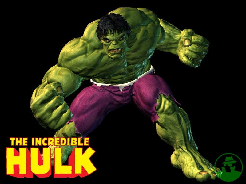 Green Hulk Character — Aggressive, 3d Render